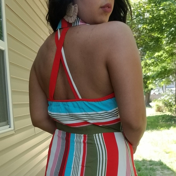 FANCY SEEING YOU HERE STRIPE MAXI DRESS - Picture 9 of 13